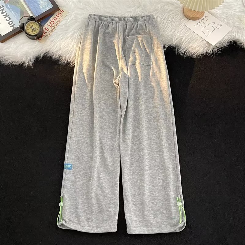 Quần Dài Dây Rút Màu Sắc Đơn Giản Phong Cách Retro Cho Nam