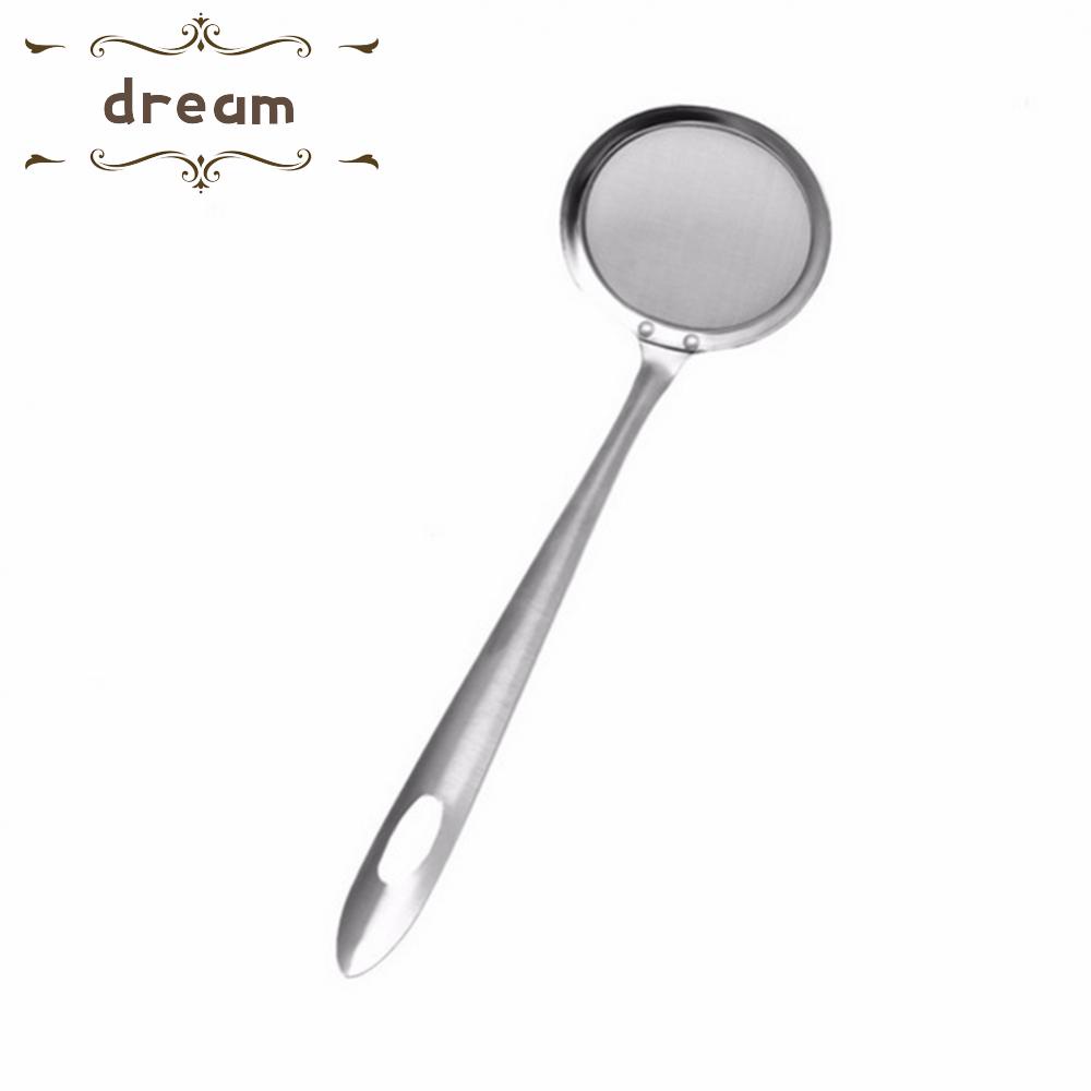 【DREAMLIFE】Colander Spoon Net Scoop Cooking Kitchen Stainless Steel Useful Portable