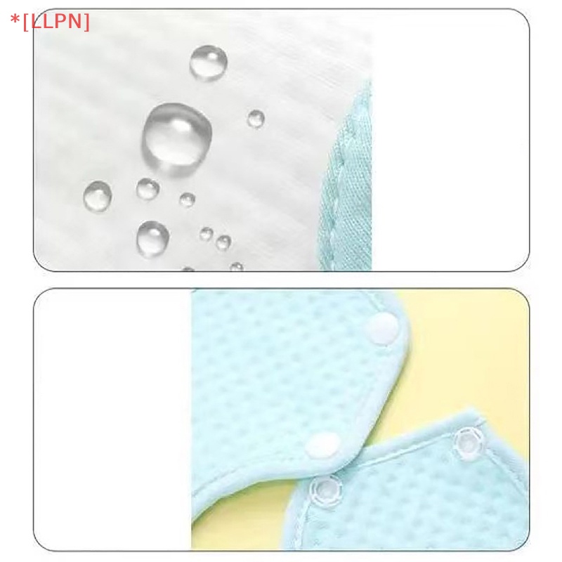 Yếm Ăn Bằng Cotton In Họa Tiết Gấu Hoạt Hình Dễ Thương Cho Bé