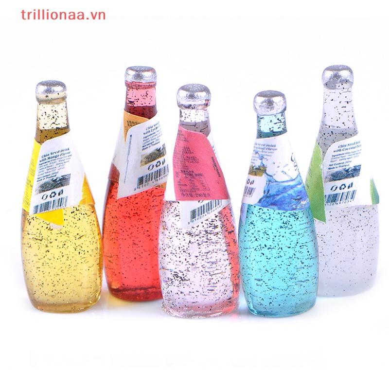 Set 5 Bình Uống Nước mini Tỉ Lệ 1 / 12 Trang Trí Nhà Búp Bê