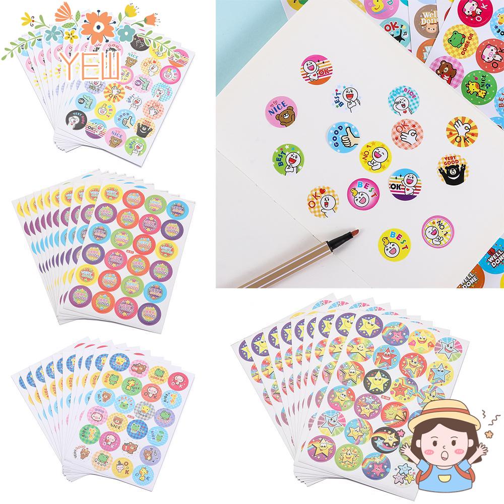 Set 240 Sticker Hoạt Hình Dùng Làm Phần Thưởng Cho Giáo Viên