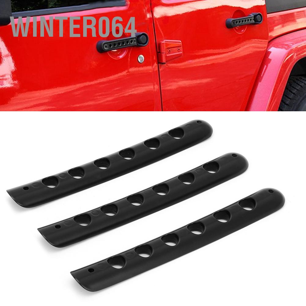 Winter064 3 Cái/bộ Hợp Kim Nhôm Cửa Ô Tô Viền Lắp Phù Cho Xe Jeep Wrangler JK 2 2007-2018