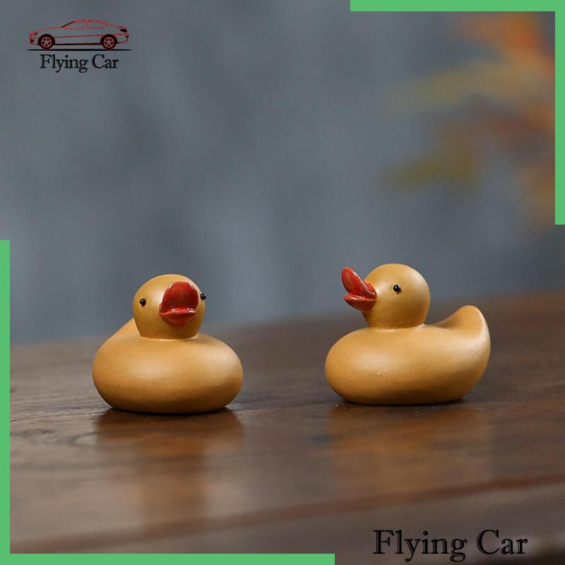 Tượng Vịt Đất Sét Thu Nhỏ Điêu Khắc Thú Cưng / Động Vật Trang Trí Tủ Chạn Khách Ngoài Trời