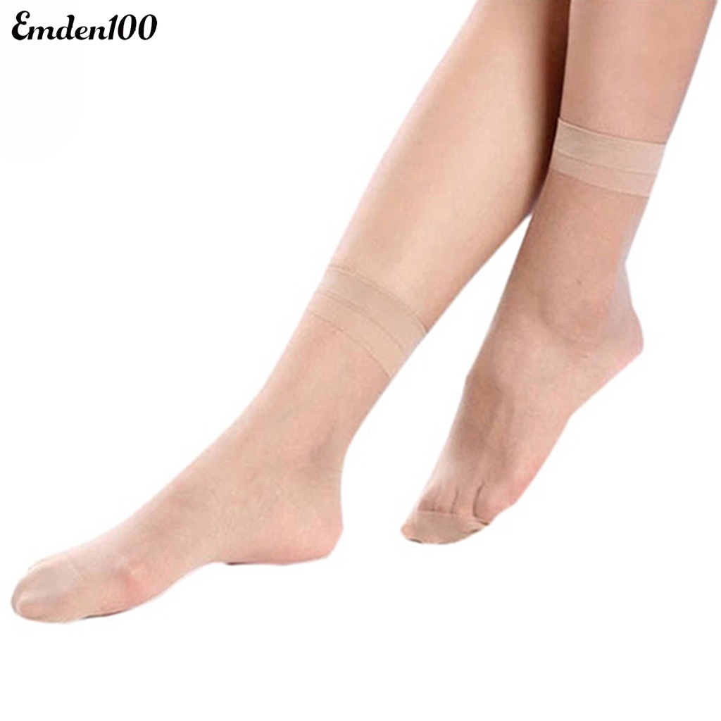 Set 10 Đôi Tất Co Giãn Thoáng Khí Gợi Cảm Cho Nữ