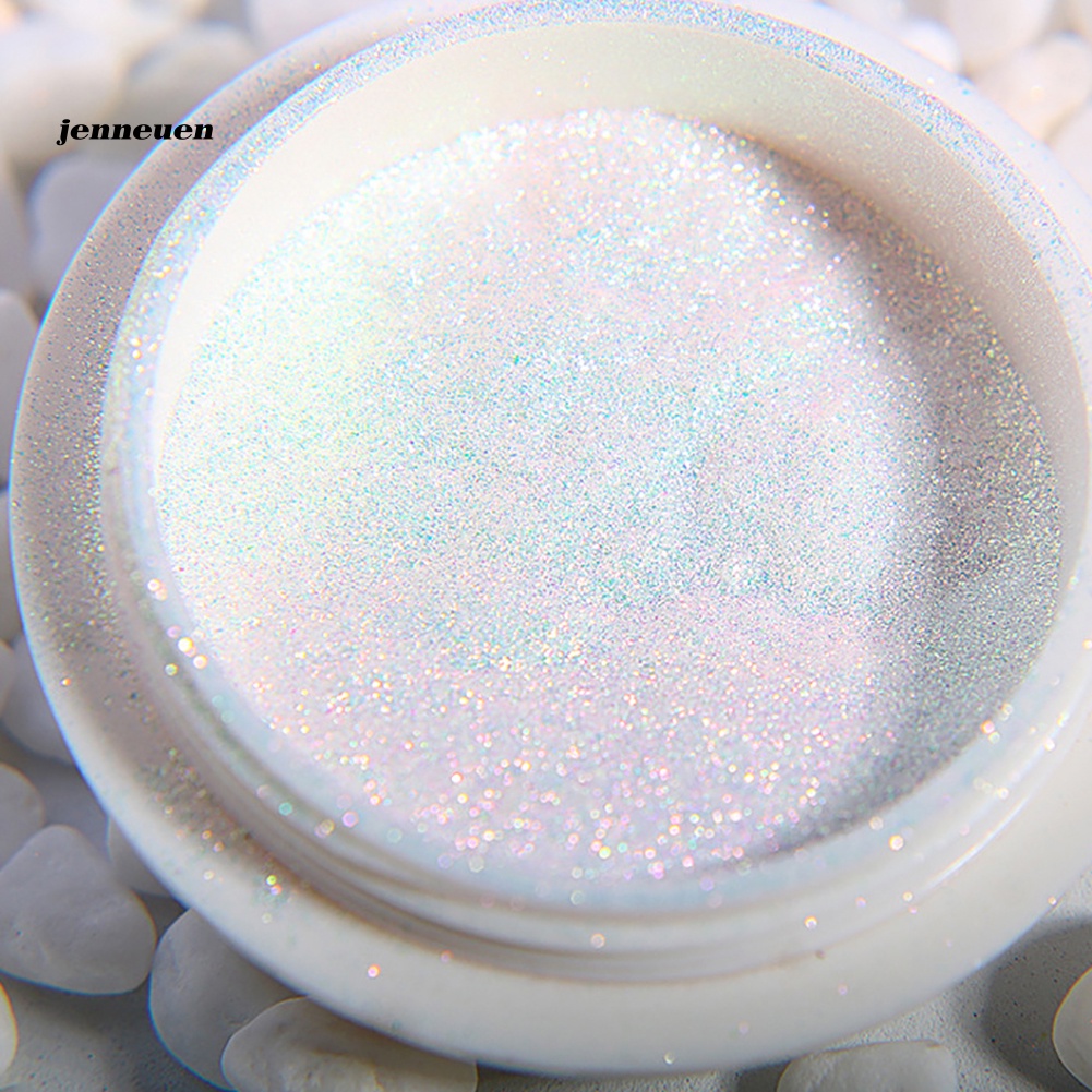 Hộp Bột Kim Tuyến Màu Cầu Vồng 3g Trang Trí Móng Tay Nghệ Thuật