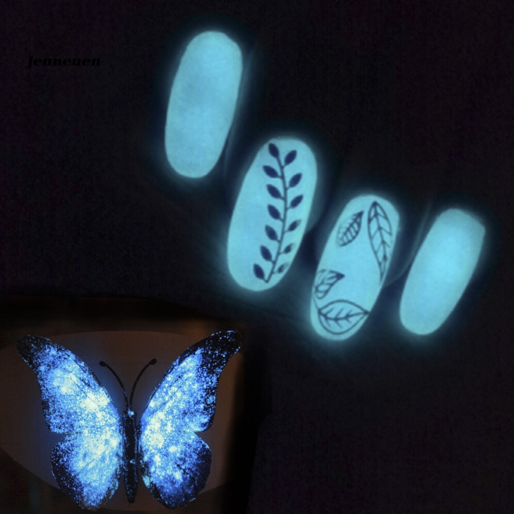 Bột Dạ Quang Lấp Lánh Trang Trí Móng Tay DIY