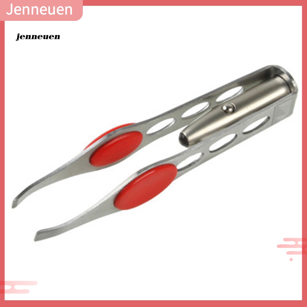 Nhíp Nhổ Lông Mày Bằng Thép Không Gỉ Có Đèn LED