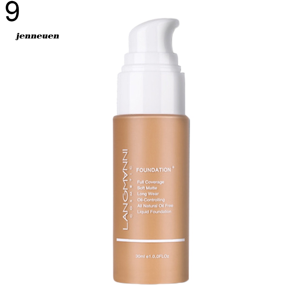 Kem Nền Dạng Lỏng Che Khuyết Điểm Toàn Diện Làm Trắng Da Chống Thấm Nước JEN Langmanni
