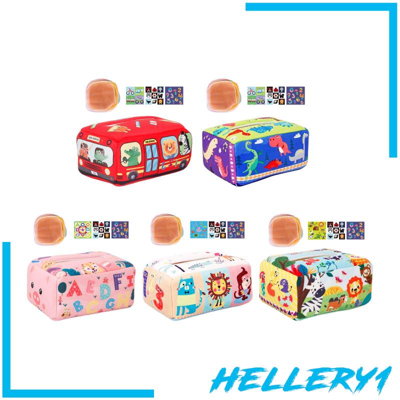 Hộp Khăn Giấy Đồ Chơi Mở Hộp Khăn Giấy Nhiều Màu Montessori Phát Triển Trí Tuệ Cho Bé