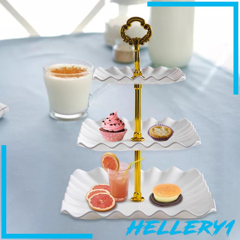 Giá Đỡ Bánh Cupcake 3 Tầng Trưng Bày Tráng Miệng Cho Tiệc Cưới Sinh Nhật