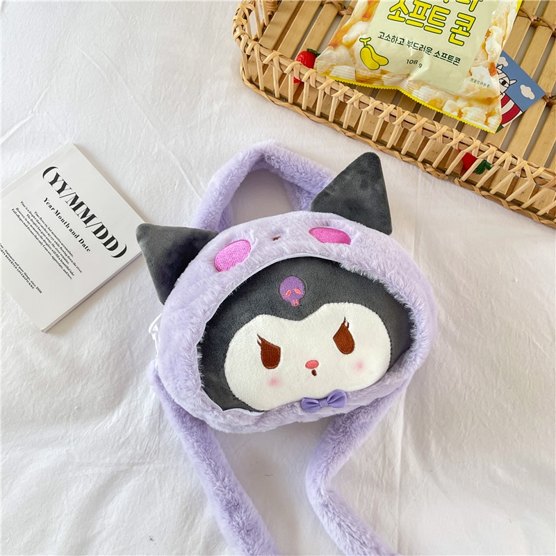 Sanrio Túi Đeo Chéo Hình Thú Nhồi Bông Dễ Thương