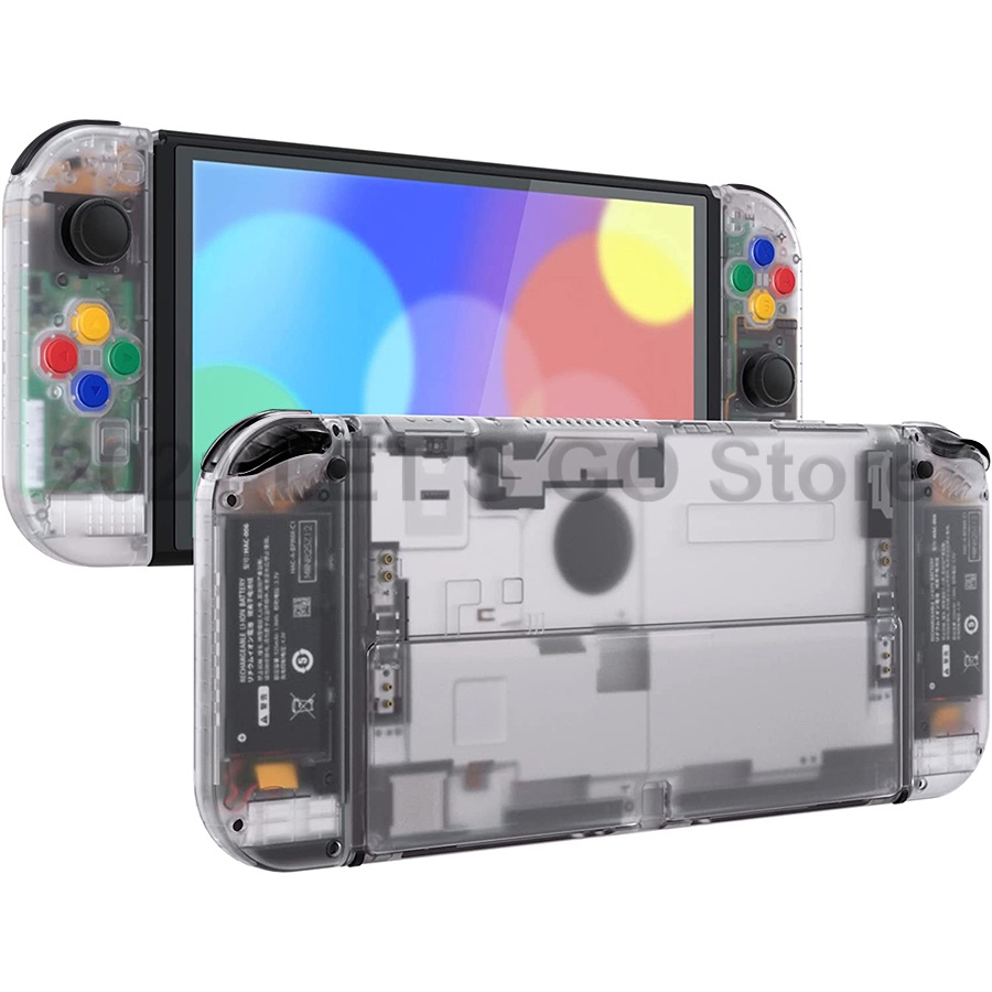 Switch OLED DIY Thay thế Console Back Plate Joycon Controller Controller Nhà ở cho Trò chơi Nintendo Switch OLED