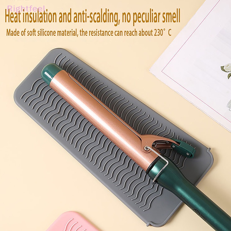 1 Tấm Silicon Bọc Máy Uốn Tóc Chống Trượt Cách Nhiệt Tiện Dụng