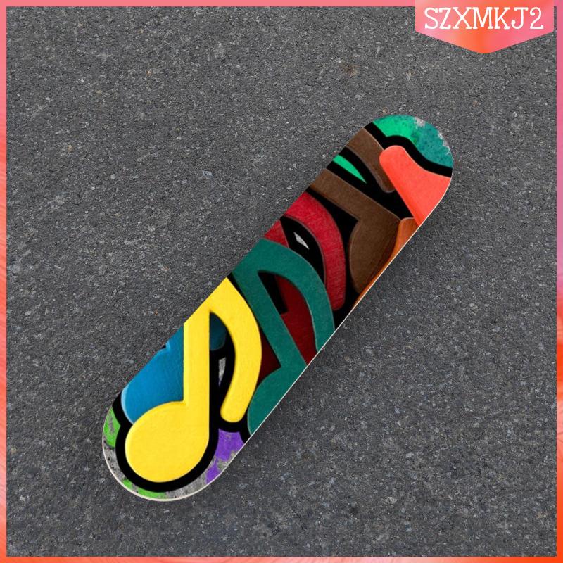 Ván Trượt Họa Tiết Graffiti Bằng Gỗ Với Vòng Bi Ròng Rọc Cho Thanh Thiếu Niên