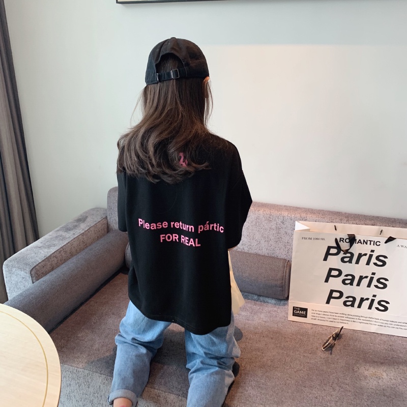 Áo Thun 100% Cotton Tay Ngắn Dáng Rộng In Hình Thời Trang Mới Cho Bé Từ 2-14 Tuổi