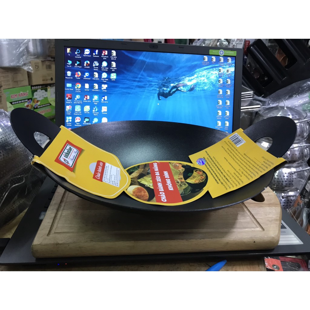 CHẢO BÁNH XÈO CHỐNG DÍNH TITHAFAC / CHẢO XÈO KHÔNG DÍNH 30CM