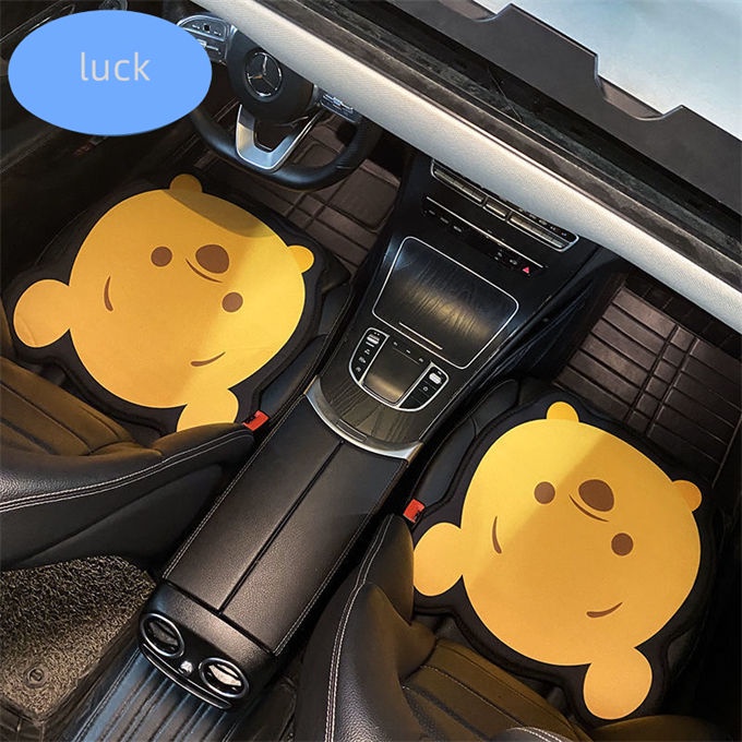 Đệm Lót Ghế Ngồi Xe Hơi Thoáng Khí In Hoạt Hình Gấu Dâu Tây Dễ Thương