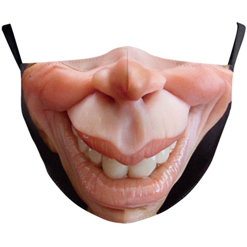 Khẩu Trang Chống Bụi In Hình 3D Vui Nhộn Bảo Vệ