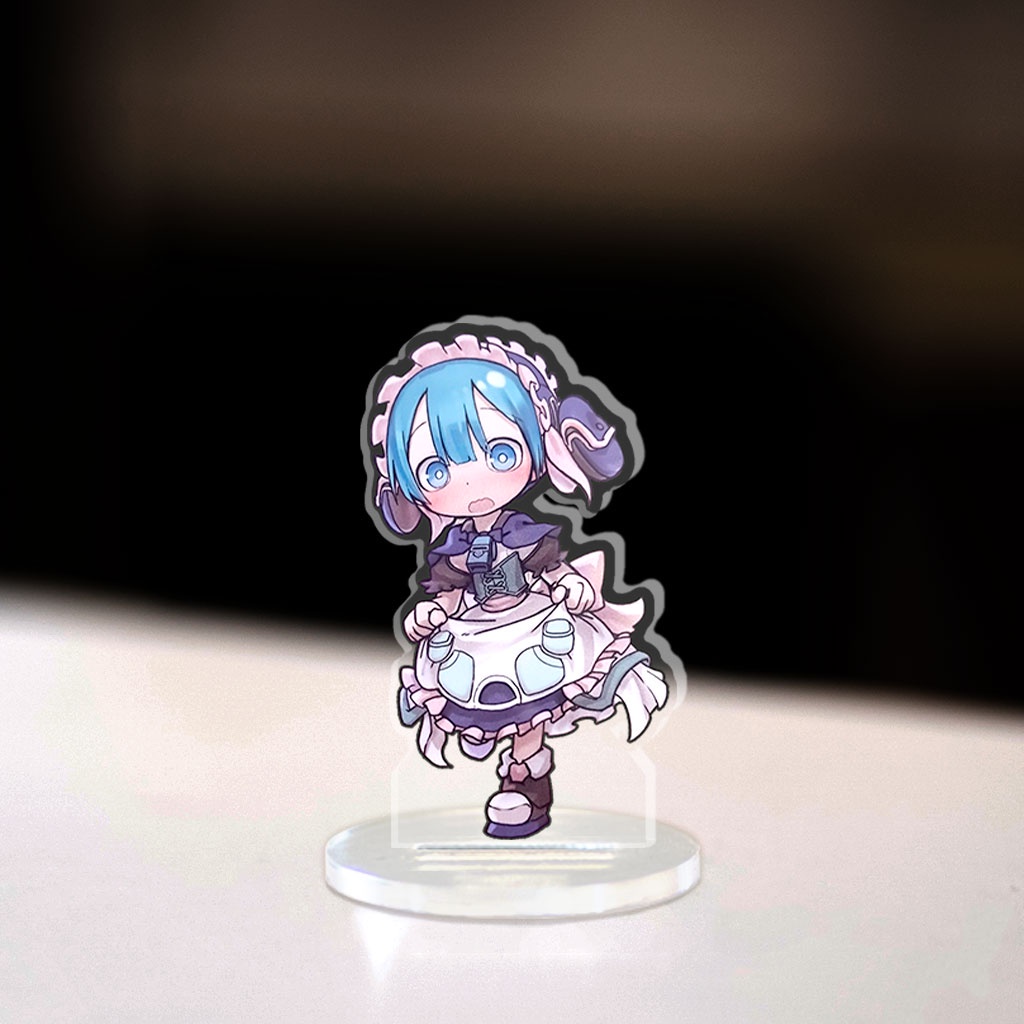 Mô hình mini Made in Abyss Standee chibi anime game manga nhân vật nanachi regu lyza ozen maruruk decor góc học tập 3cm