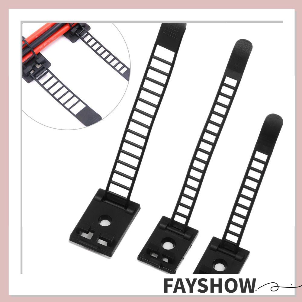 FAY 5/10Pcs Electrical Equipment Supplies Cable Tie Table Desk Storage Cable Clips Wire Tie Wire Holder Organizer Cord|Fixing Clip Adjustable Car Wire Clip Self-adhesive/Multicolor