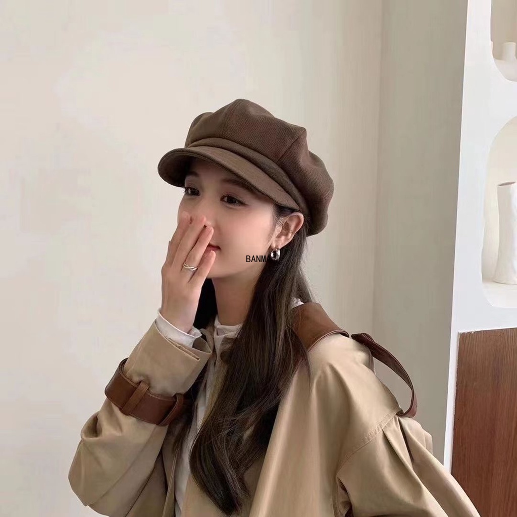 Mũ Beret Thiết Kế Đơn Giản Thời Trang Theo Phong Cách Hàn Quốc