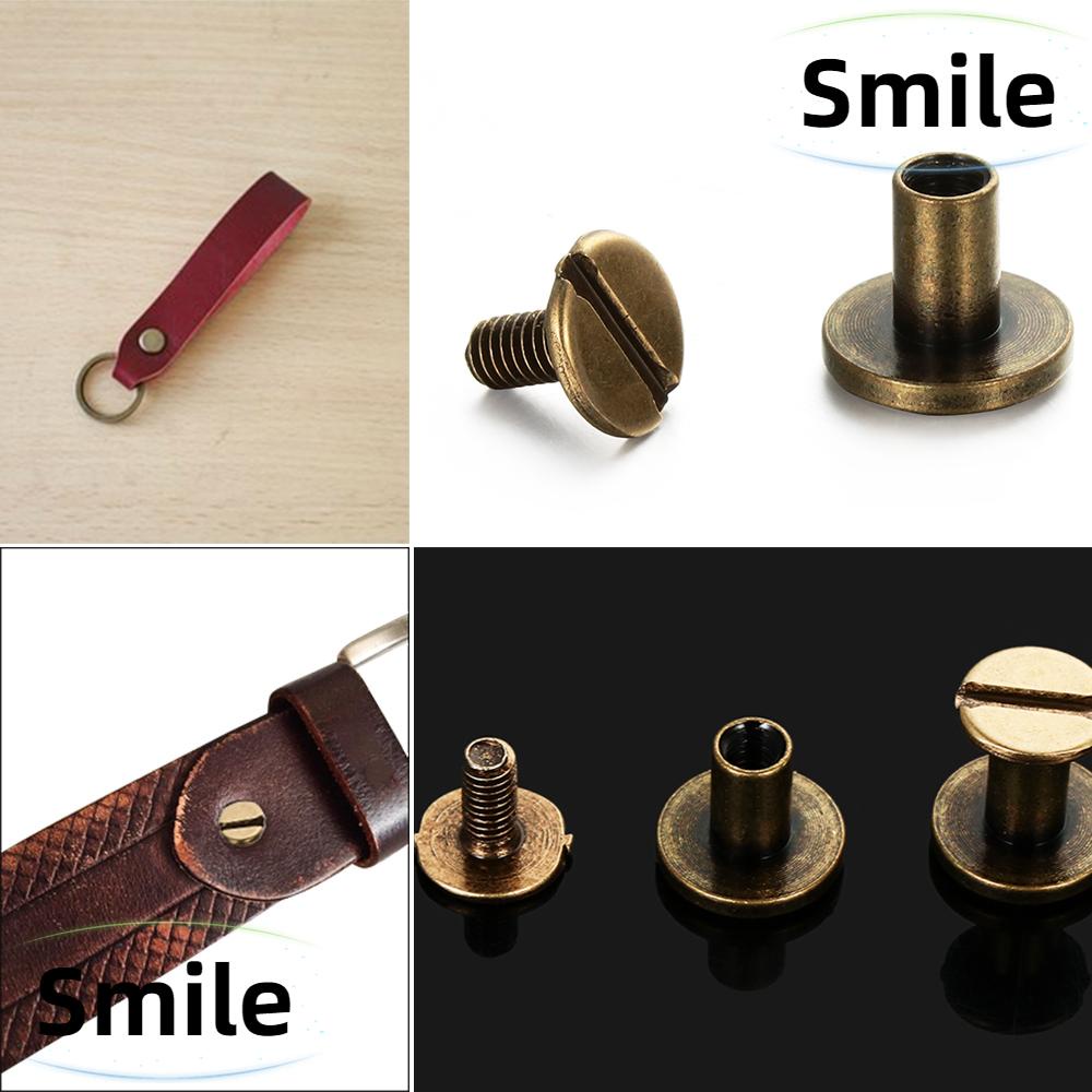 Set 10 Đinh Tán Đầu Tròn 5 / 6.5 / 8mm Tự Gắn Trang Trí Quần Áo / Túi Xách Tiện Dụng