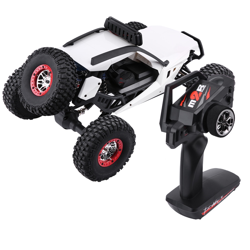 Wltoys 12429 2.4GHz 4WD 1/12 Xe điện RC bánh xích có đèn LED RisingGirl