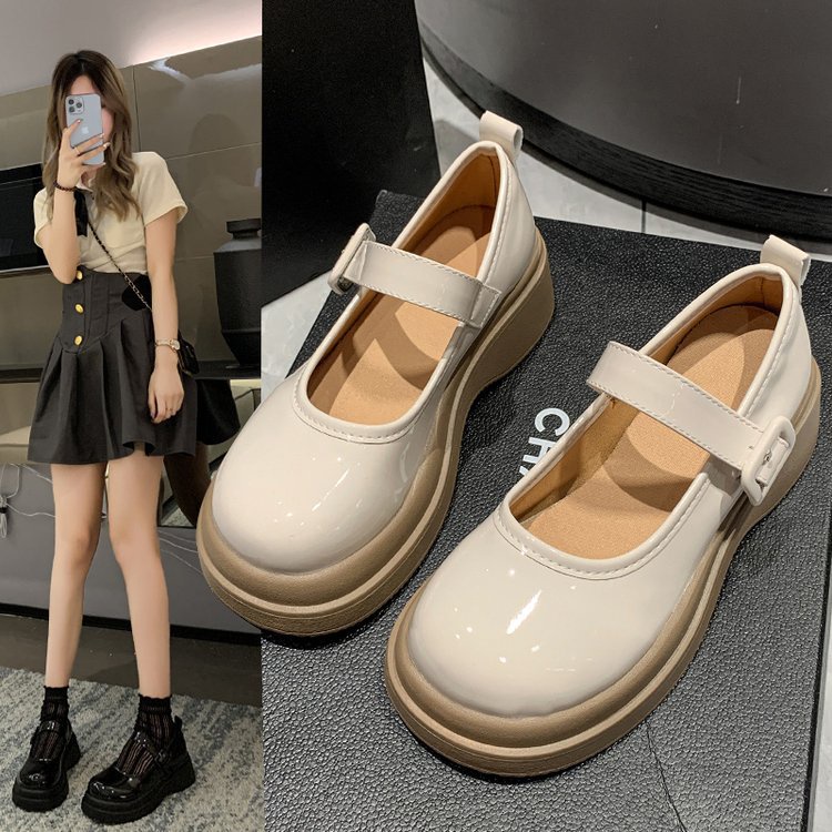 Giày búp bê UNTEEY 023 B92G02A 34Z230821 đế mềm chống trượt phong cách Lolita xinh xắn cho nữ 2023