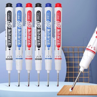 Bút đánh dấu lỗ dài hai đầu sâu chống nước / bút đánh dấu gạch gốm / bút đánh dấu kim loại mỏng đa năng trang trí gỗ