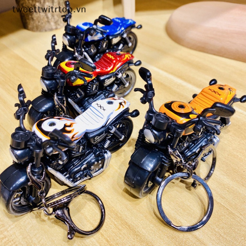 1 Móc Khóa Mô Hình Xe Mô Tô Mini Dễ Thương