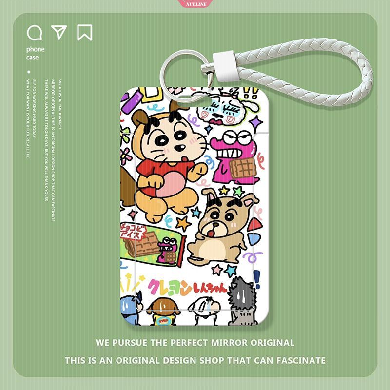 1 Móc Khóa Đựng Thẻ ID Hình Cậu Bé Bút Chì Shin-chan Dễ Thương