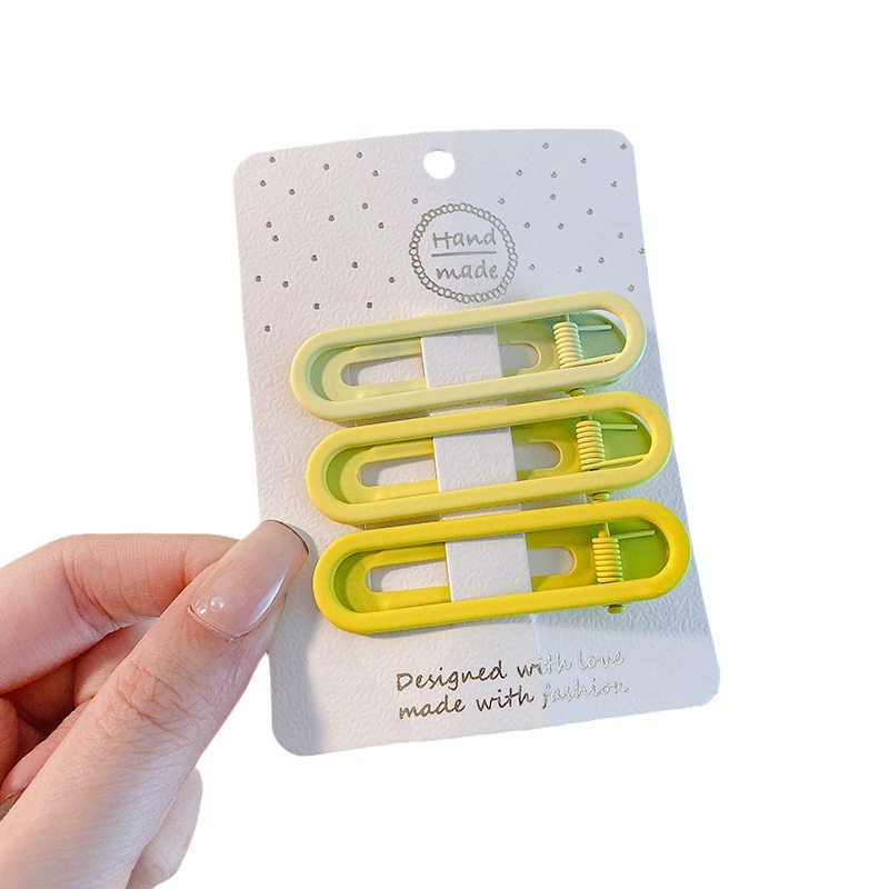 Kẹp Tóc Mỏ Vịt Hình Ngôi Sao / Bông Hoa Màu Vàng Dễ Thương Dùng Dự Tiệc Đơn Giản Dành Cho Bé Gái