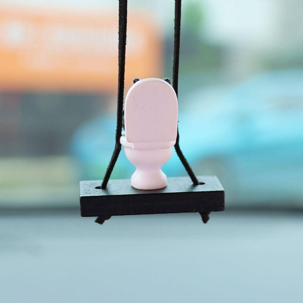 Mô Hình Chú Mèo Ngồi Trong Toilet Ngộ Nghĩnh Trang Trí Nội Thất