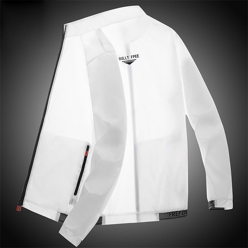 Áo Khoác Lụa Lạnh Siêu Mỏng Thoáng Khí Chống Nắng Và Tia UV Nhanh Khô Thời Trang Mùa Hè Cho Nam