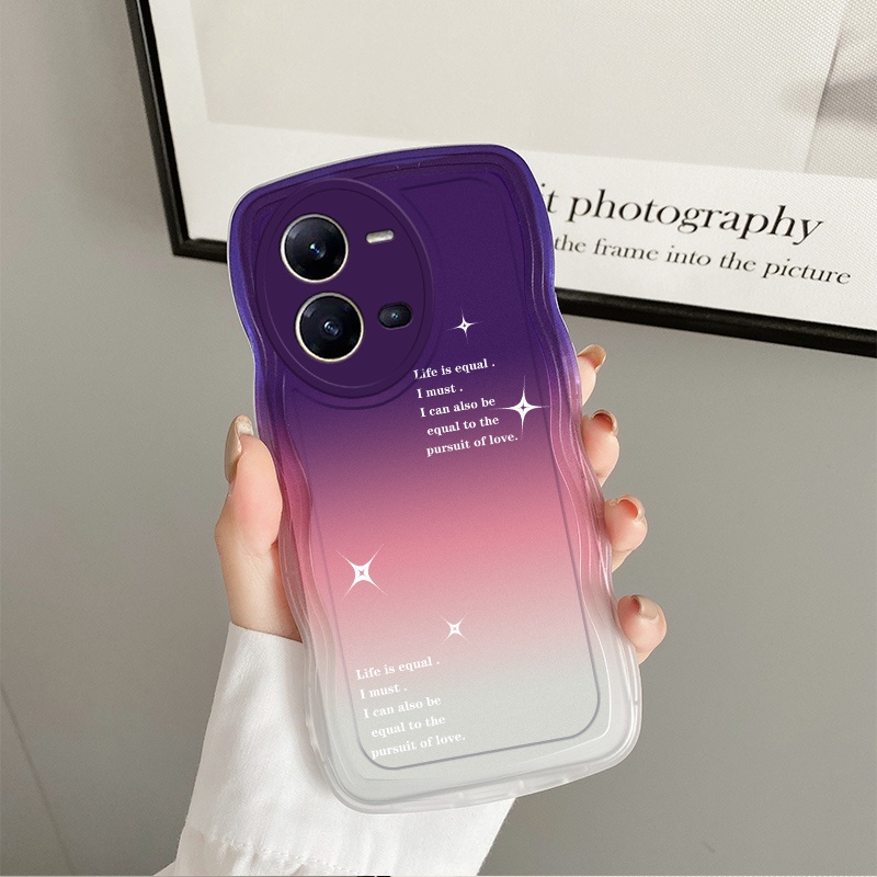 Ốp lưng vivo v25 ốp lưng vivo v25e  Ốp Điện Thoại Đính Búp Bê 3D Màu gradient Cho vivo v25 case vivo v25e Dễ Thương