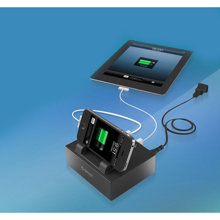 Dock sạc ORICO DPC4US,có thể sạc cùng lúc 4 thiết bị usb,tích hợp cho iPhone,iPad,máy ảnh kỹ thuật số,MP3,MP4...DC700
