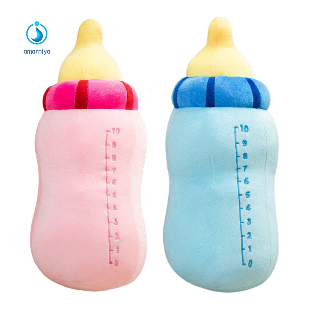 Gối Ôm Nhồi Bông Mềm Mại Hình Bình Sữa Hoạt Hình Đáng Yêu