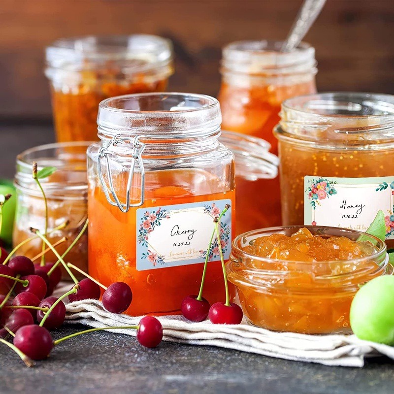 Set 125 Nhãn Dán Tự Dính Ghi Tên Cho Hộp Thức Ăn Nhà Bếp