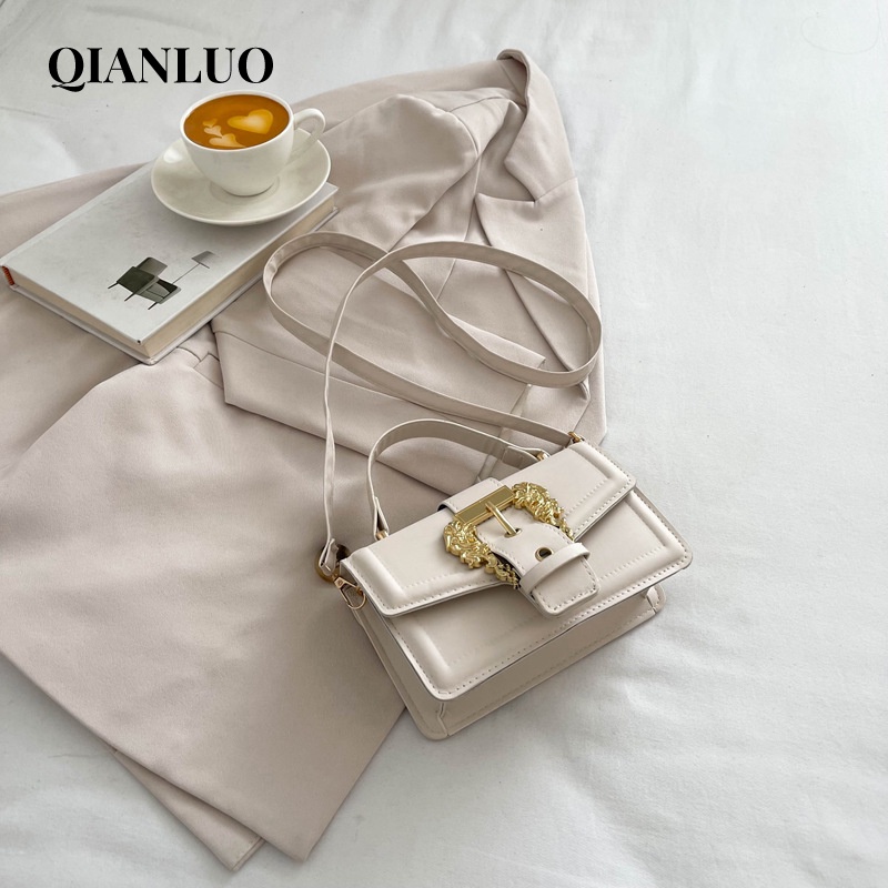 QIANLUO túi xách nữ đeo chéo Túi đeo chéo dễ phối cho nữ 2023 NEW L97S0CF