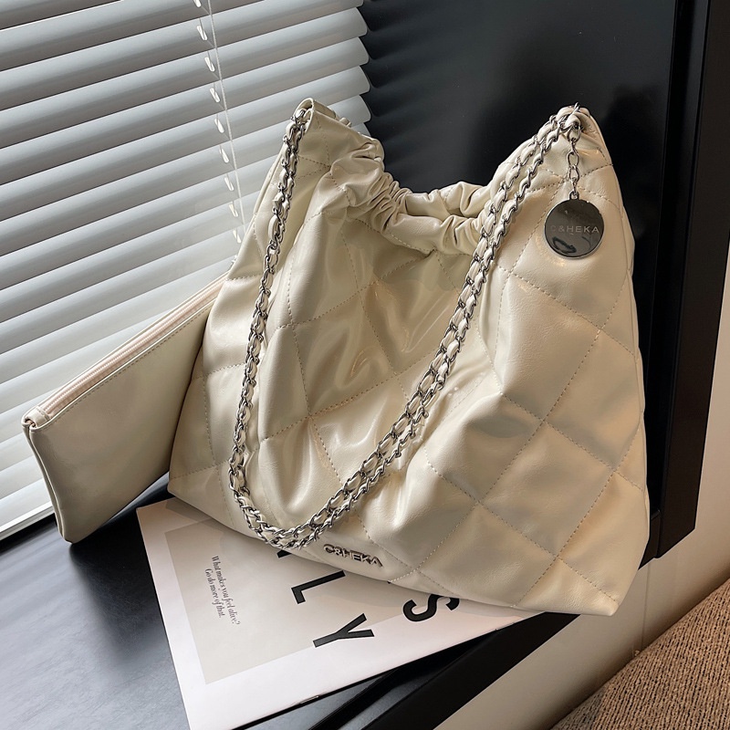 Túi Xách Da PU Cỡ Lớn Màu Trơn Thời Trang 2023 Cho Nữ