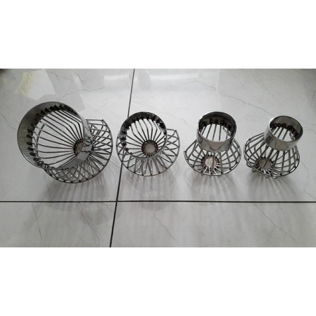 Cầu lưới chắn rác sân thượng NAN DÀY inox 304