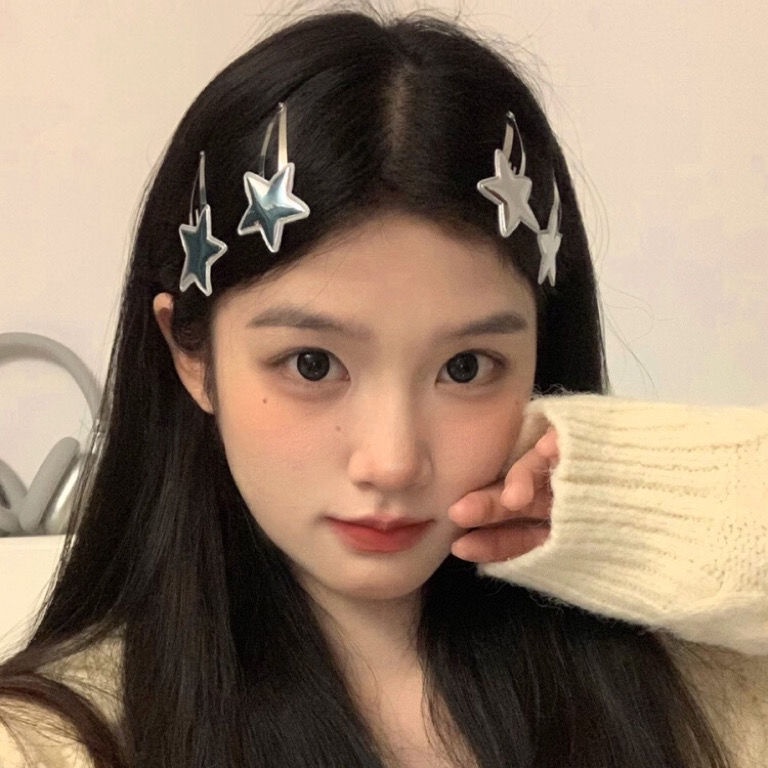 Kẹp TóC HìNh Ngôi Sao ĐíNh Kim Cương Giả ThờI Trang Cho Nữ Y2k