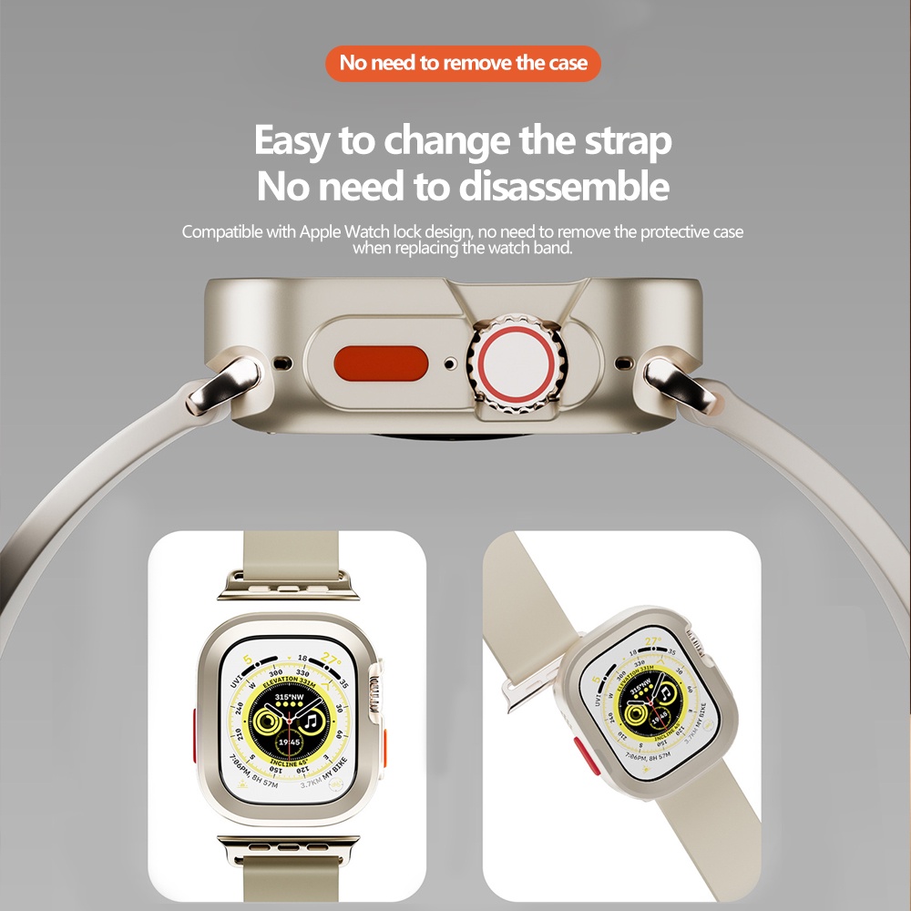 Ốp Khung TPU Bảo Vệ Chống Va Đập Cho Đồng Hồ Thông Minh Apple watch ultra 49mm S8ultra