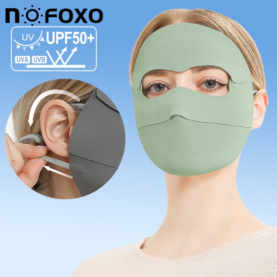 Khẩu Trang Chống Nắng Tia UV Bằng Lụa Mát Thoáng Khí Có Thể Tháo Rời