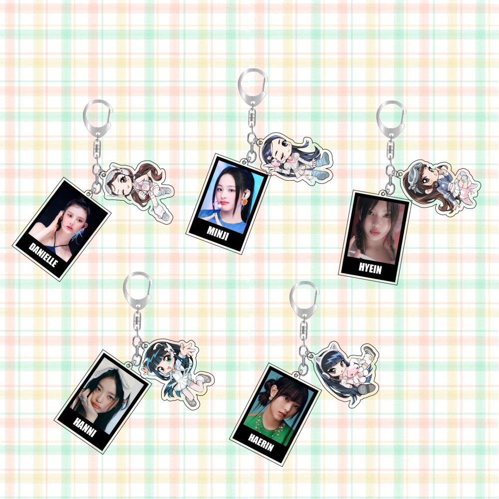 Nhóm nhạc nữ hàn quốc newjeans phong cách ngoại vi danielle haerin hanni minji hyein keychain bag mặt dây chuyền