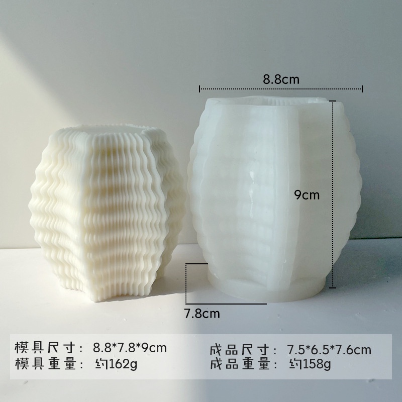 Khuôn silicone Làm Nến / Xà Phòng Hình Học diy