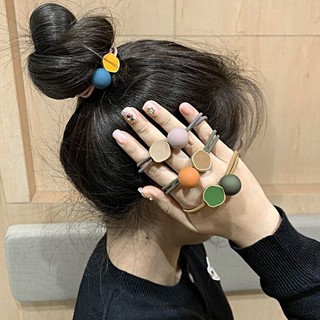 Dây cột tóc cao su đính hạt tròn nhỏ xinh cho nữ