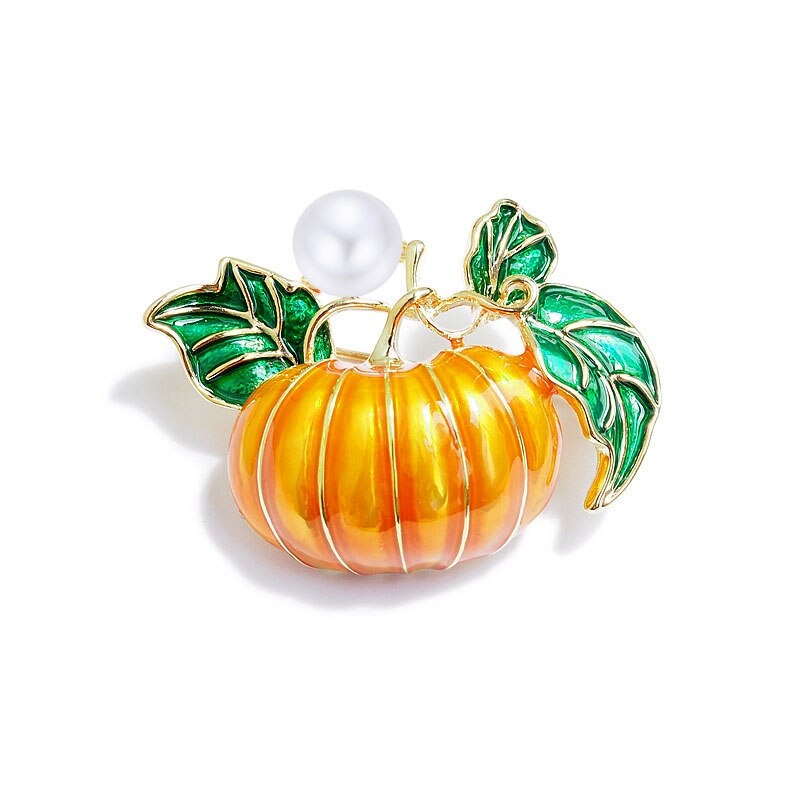 Tinh tế cổ điển holoween men bí ngô trâm cài áo cho phụ nữ nam giới lễ hội retro quần áo áo khoác phụ kiện