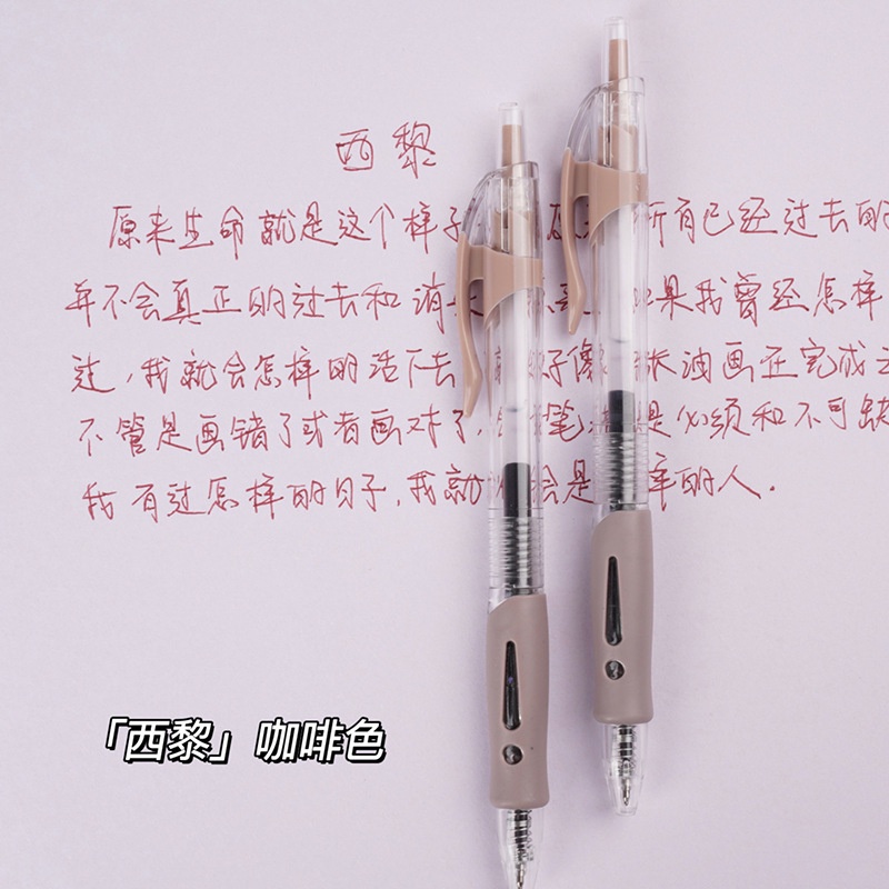 Bút Mực Gel Nhiều Màu Sắc Phong Cách Retro