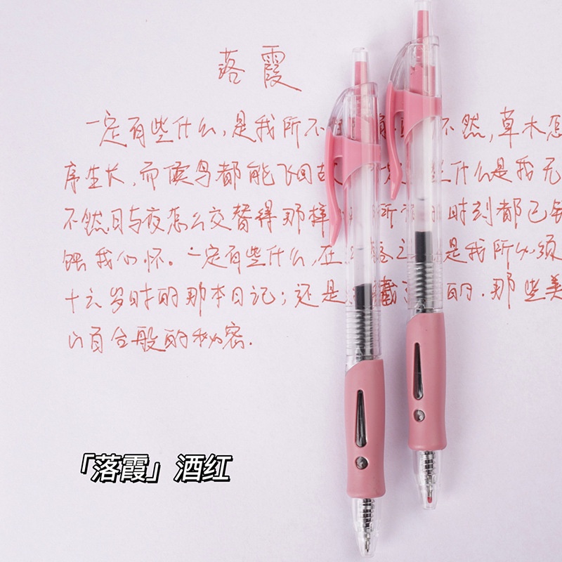 Bút Mực Gel Nhiều Màu Sắc Phong Cách Retro